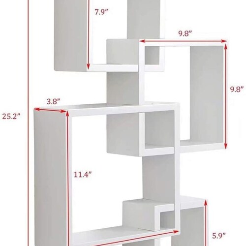 Wooden Wall Rack Shelves White shops Set of 4 Extra Large, Large Medium and Small for Living Room Bedroom Office for Wall Decor and Home Decor