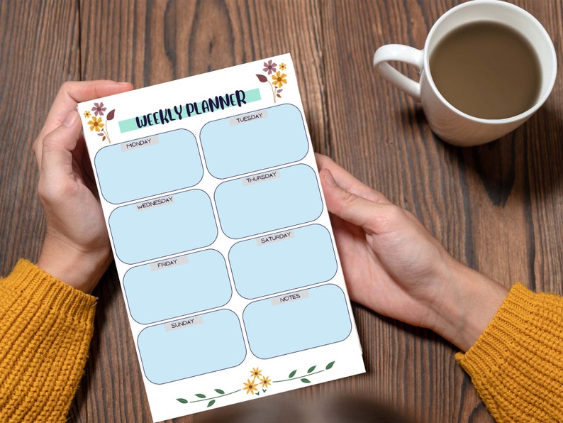 Digital Weekly Planner Printable A4 and A5 Sizes - Etsy