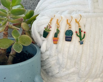 Set of 4 Cactus Stitch Markers
