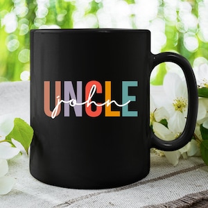 Uncle Mug, Uncle Gift, Aunt Gift, Aunt and Uncle Cups, Pregnancy Reveal, Custom name uncle mug, Promoted to uncle, Pregnancy Announcement