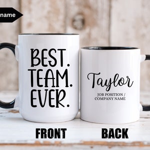 Coworker Christmas Gift, Employee Christmas Gifts, Employee Appreciation Gifts, Best Team Gifts, Thank You Gift, Best Team ever custom Mugs