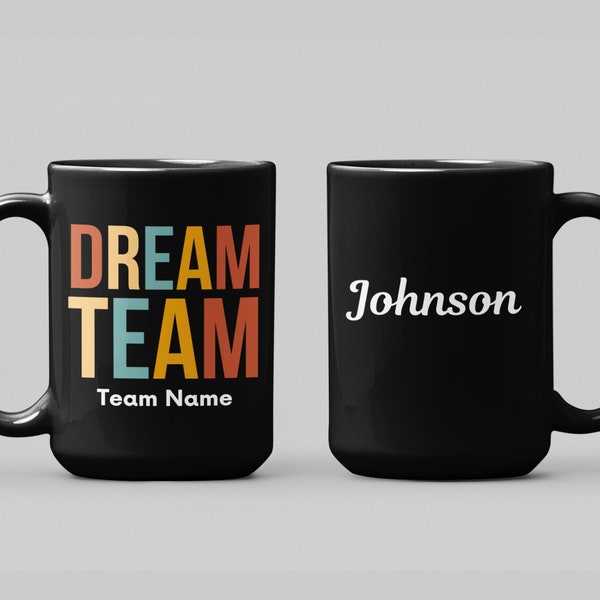 Coworker Christmas Gift, Employee Christmas Gifts, Employee Appreciation Gifts, Dream Team Mugs, Thank You Gift, For Friends Neighbors Team