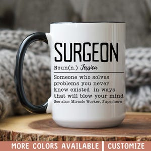 Surgeon Definition Mug, Surgeon Birthday Gift, Surgeon Christmas Gift, Best Surgeon Ever, Surgeon Graduation Gift, Surgeon Appreciation Gift
