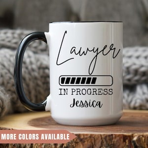 Lawyer in Progress Mugs Future Lawyer Gift,Law Student Mug,Lawyer To Be,Lawyer in Progress,Law Degree,Lawyer Loading,Future Lawyer Attorney