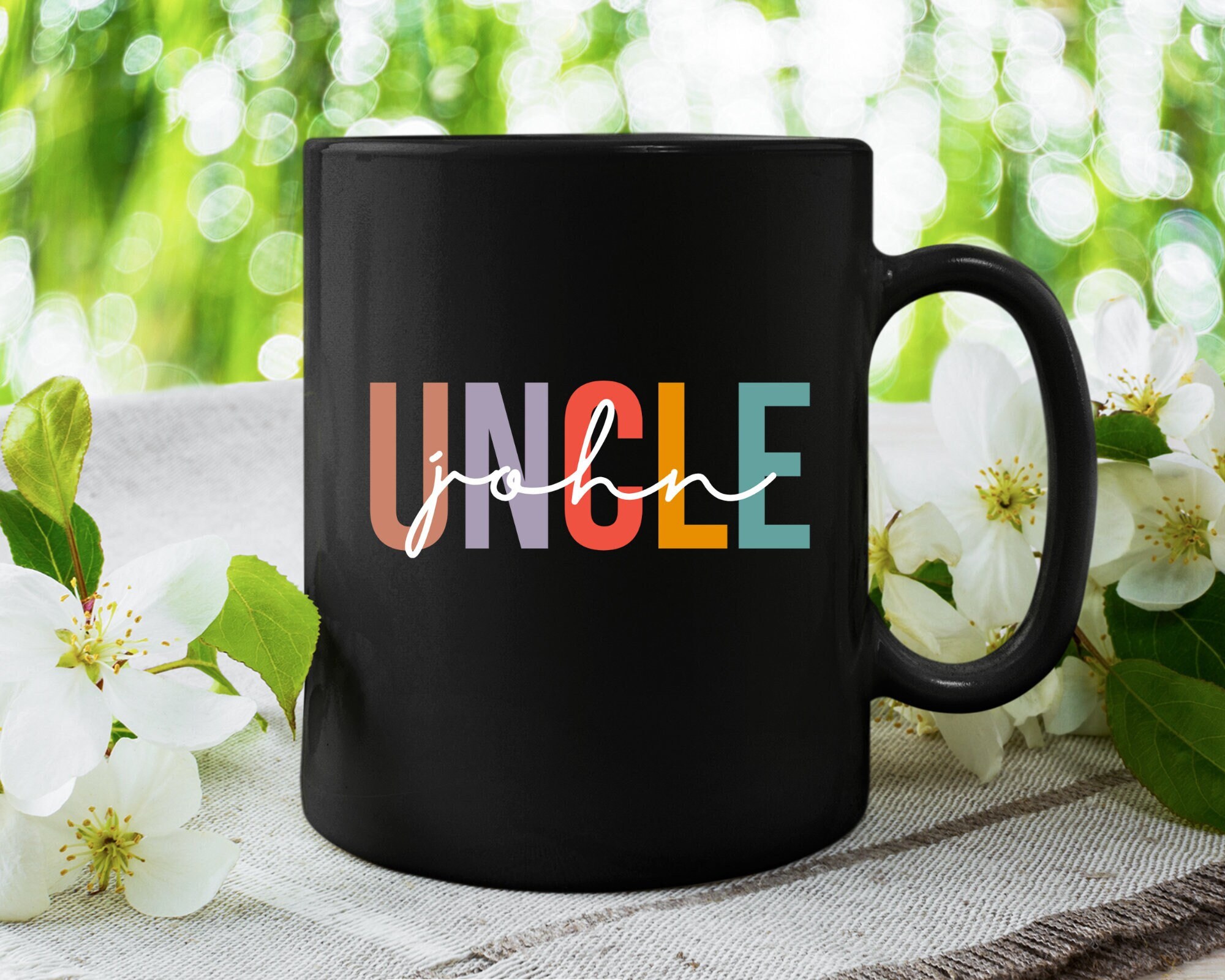 Uncle Mug, Uncle Gift, Aunt Gift, Aunt and Uncle Cups, Pregnancy Reveal, Custom name uncle mug, Promoted to uncle, Pregnancy Announcement