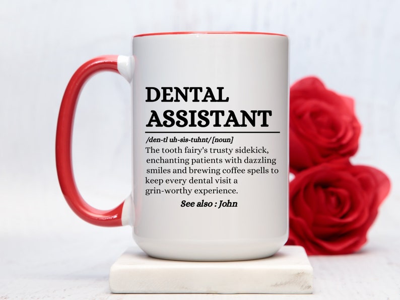 Dental Assistant Definition Mugs Dentist Appreciation Gift Etsy
