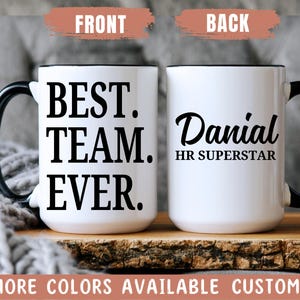Coworker Employee Christmas Gift, Best Team Ever Mug, Staff Gift, Office Gift Bulk, Employee Coworker Team Gifts, Employee Appreciation Gift