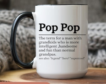 Pop Pop Definition Mug, Pop Pop Gift, Pop Pop Definition Coffee Mug, Grandpa Mug, Christmas Pop Pop Definition Mug, Grandpa Gift Mug, gifts
