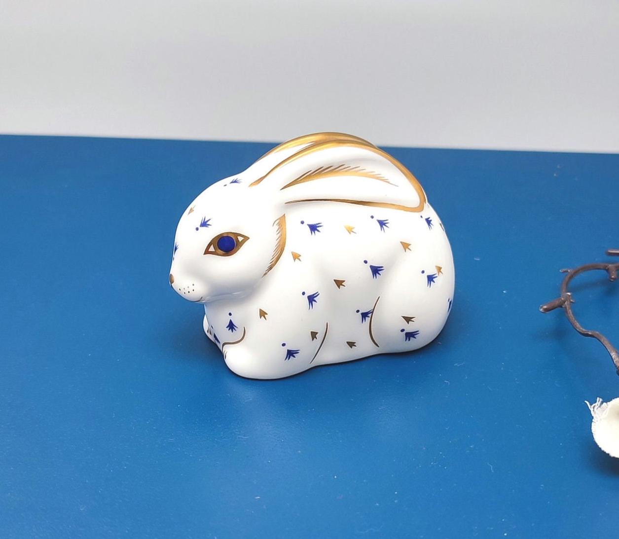 Crown Derby Rabbit - Etsy UK