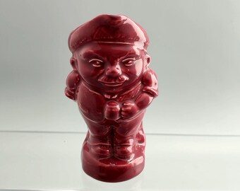 Jarra Toby vintage de Burlington Ware - Esmaltada en rojo.