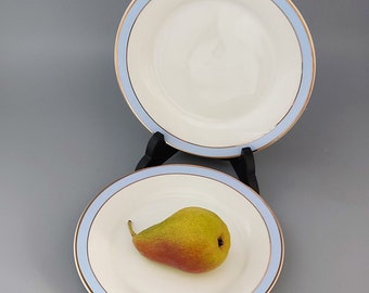 Royal Doulton Regency Gold Pattern Plates, 8". Set of 2.