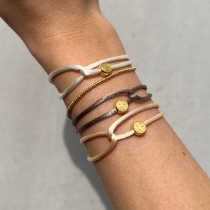 ARMBAND SMILEY / Goud / Parel / Hanger / Charme / Kleurrijk / Dames / Lucky Charm