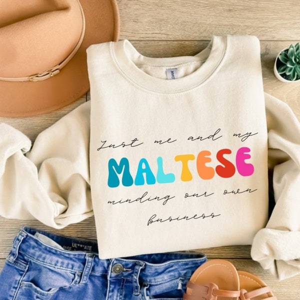 Maltrse Mom, Dog Mom, Statement Sweatshirt