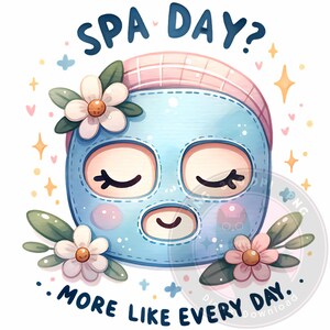 Watercolor Cozy Self Care Clipart, Spa Day Digital Sticker for Relaxation, Selfcare Affirmation PNG File, Planner Graphics, Soft Aesthetic