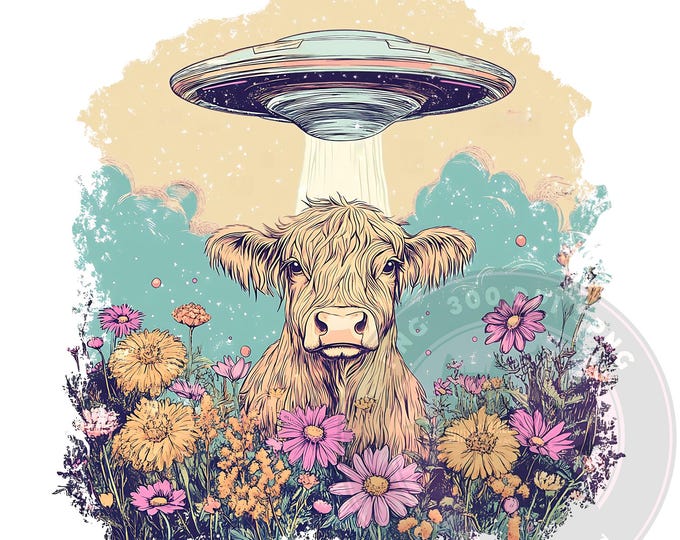 Alien Camera PNG, Cute Alien PNG, UFO Cow Abduction, Funny Cow Png ...