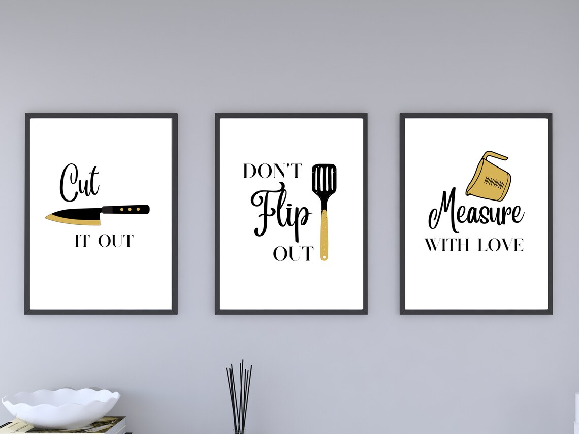 Funny Kitchen Wall Prints Kitchen Wall Art Set Of 9 Kitchen 