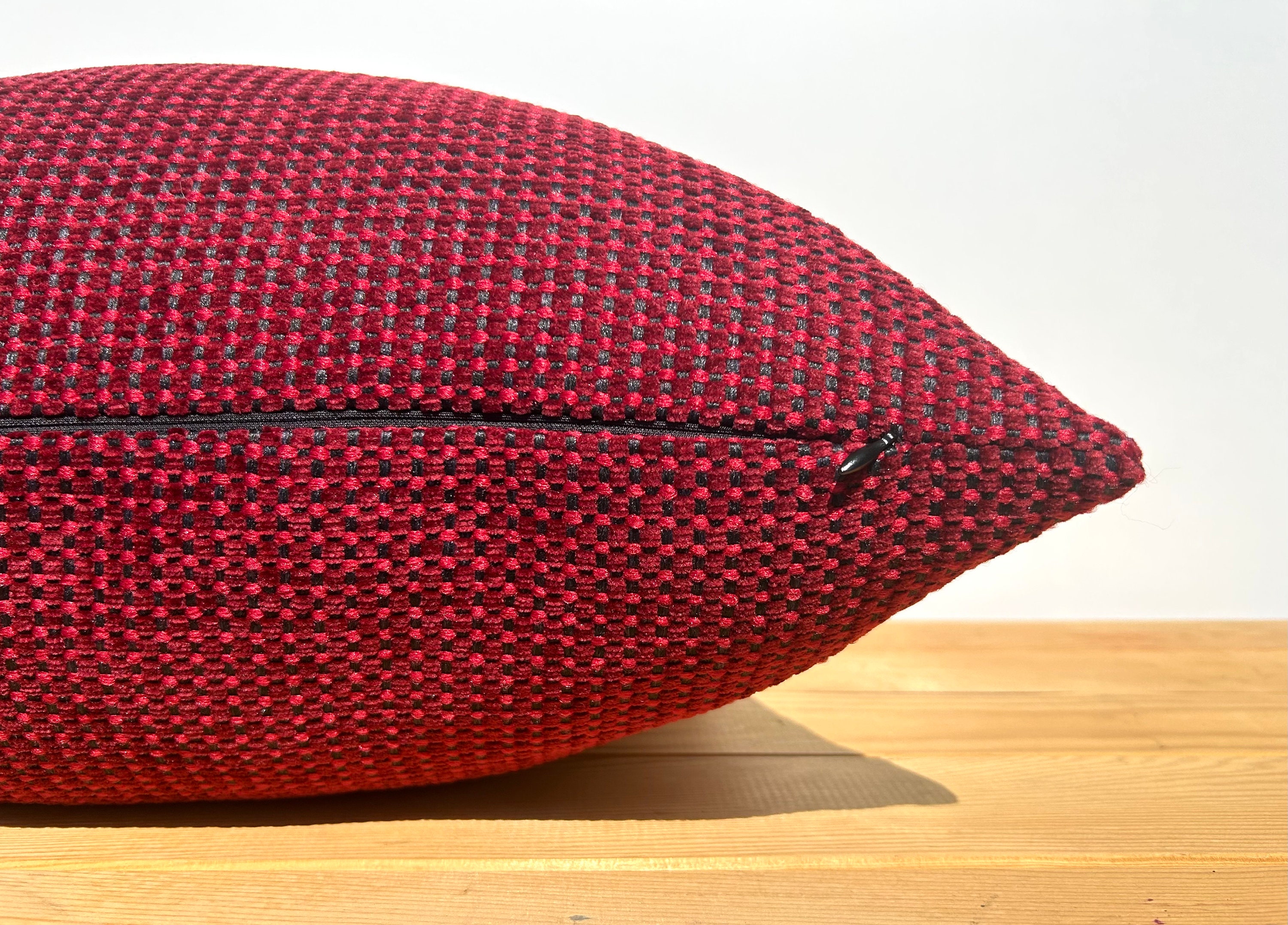 Small Red Velvet Pillow - Etsy