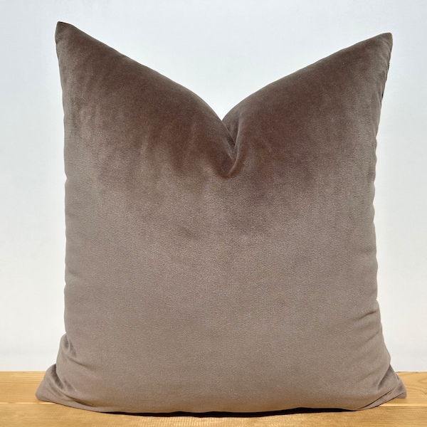 Taupe Throw Pillow Etsy