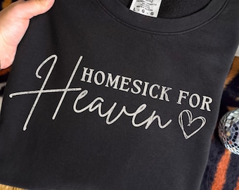 Christian PNG for Shirts Homesick for Heaven PNG Retro Jesus Shirt Png Sublimation Design for T-Shirts Cdhristian Shirt Png Tshirt Png