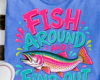 Fischen Sie herum und finden Sie PNG Forelle PNG Trending PNG Sublimationsgrafik Bunter Sommerfisch Kunst (Digitaler Download) Sublimationsdesign
