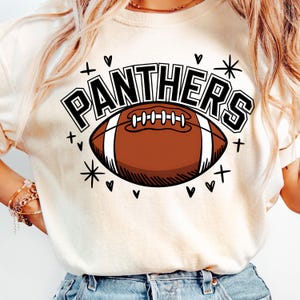 Panthers Football PNG High School Panthers PNG Panther Pride Shirt Panther Football Png School Mascot PNG School Spirit Png Sublimation