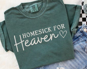 Christian PNG for Shirts Homesick for Heaven PNG Retro Jesus Shirt Png Sublimation Design for T-Shirts Cdhristian Shirt Png Tshirt Png