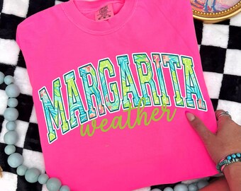 Summer Margarita Weather PNG Preppy Floral Summertime PNG Trendy Summer Shirt Design Summer Sublimation Design (Digital Download)