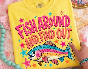 Fischen Sie herum und finden Sie PNG Forelle PNG Trending PNG Sublimationsgrafik Bunter Sommerfisch Kunst (Digitaler Download) Sublimationsdesign