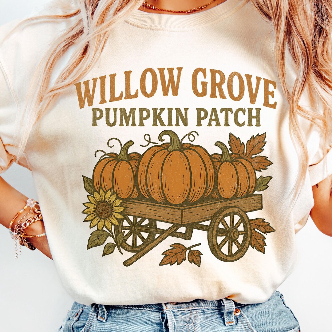 Vintage Fall Pumpkin Patch PNG Autumn Harvest Pumpkin Sublimation ...