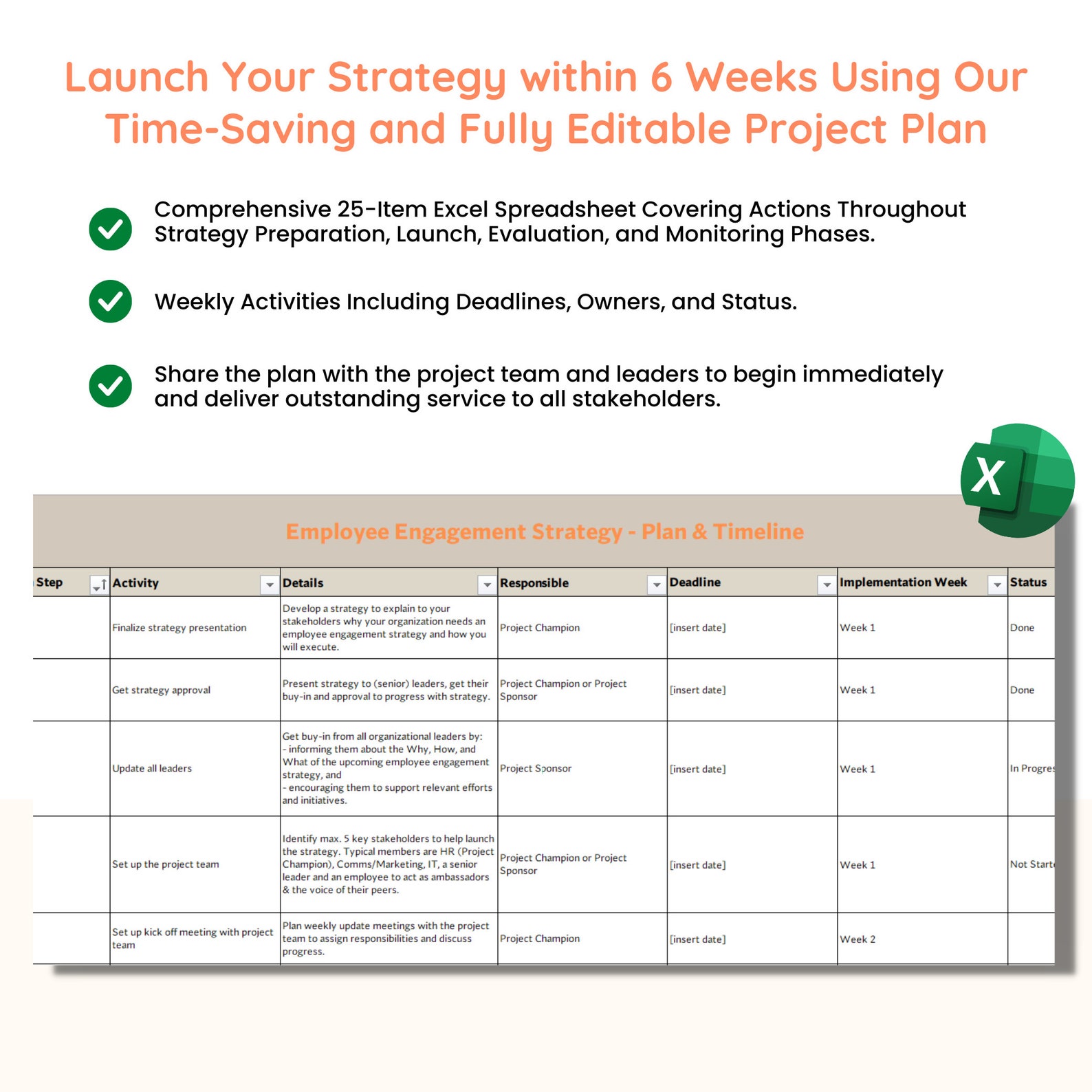 Image showcasing Employee Engagement Strategy Template: HR Toolkit (digital Download) - Etsy