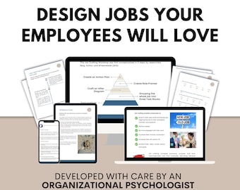 Job Crafting Toolkit: Employee Job Redesign Templates & Workshop (Digital Download)