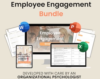 Employee Engagement Strategy Workbook: HR & Leader Templates (Digital Download)