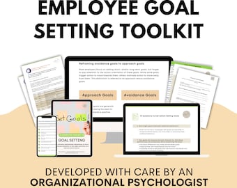 Employee Goal-Setting Toolkit: SMART-ER Goal Templates (Digital Download)