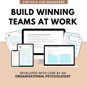 Employee Team-Building Toolkit | Done-For-You Templates & Exercises For HR And Line Managers | Psychology-Backed Tools For Better Team Work