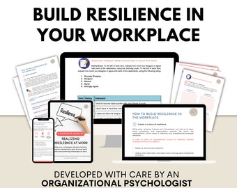 Employee Resilience Toolkit: Survey, Exercises & Templates