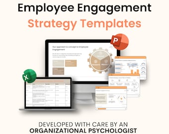Employee Engagement Strategy Template: HR Toolkit (Digital Download)