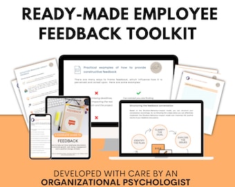 Employee Feedback Toolkit: HR Templates & Exercises (Digital Download)