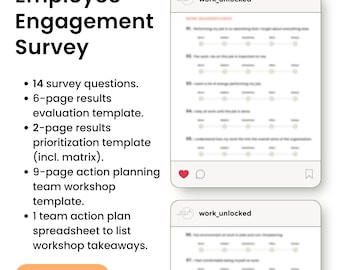 Employee Engagement Survey Template: 14-Question Customizable Toolkit