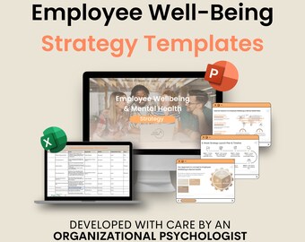 Employee Well-being Strategy Template: HR Toolkit (Digital Download)