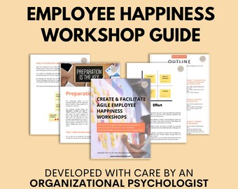 Employee Happiness Workshop Guide: Agile HR Templates (Digital Download)