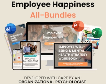 Mitarbeiter Happiness Toolkit Bundle: Leitfäden, Templates, Templates und Überblicke