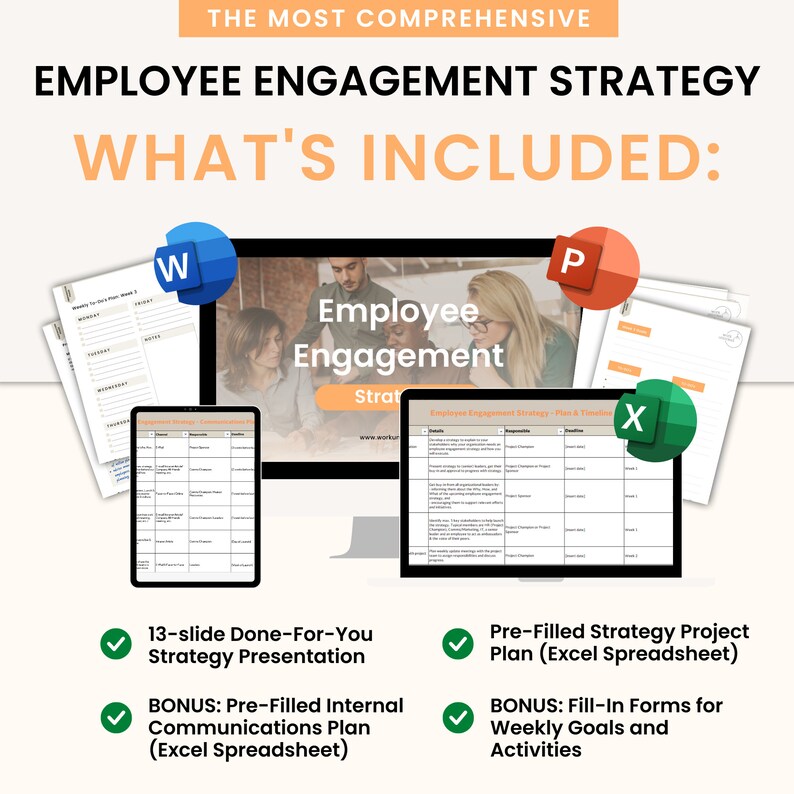 View of Employee Engagement Strategy Template: HR Toolkit (digital Download) - Etsy