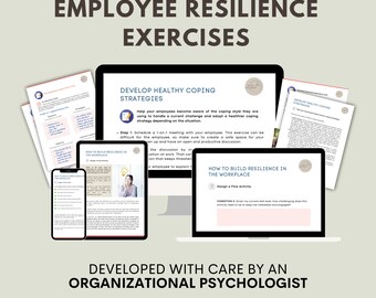 Employee Resilience Exercises: HR Templates & Guidance (Digital Download)