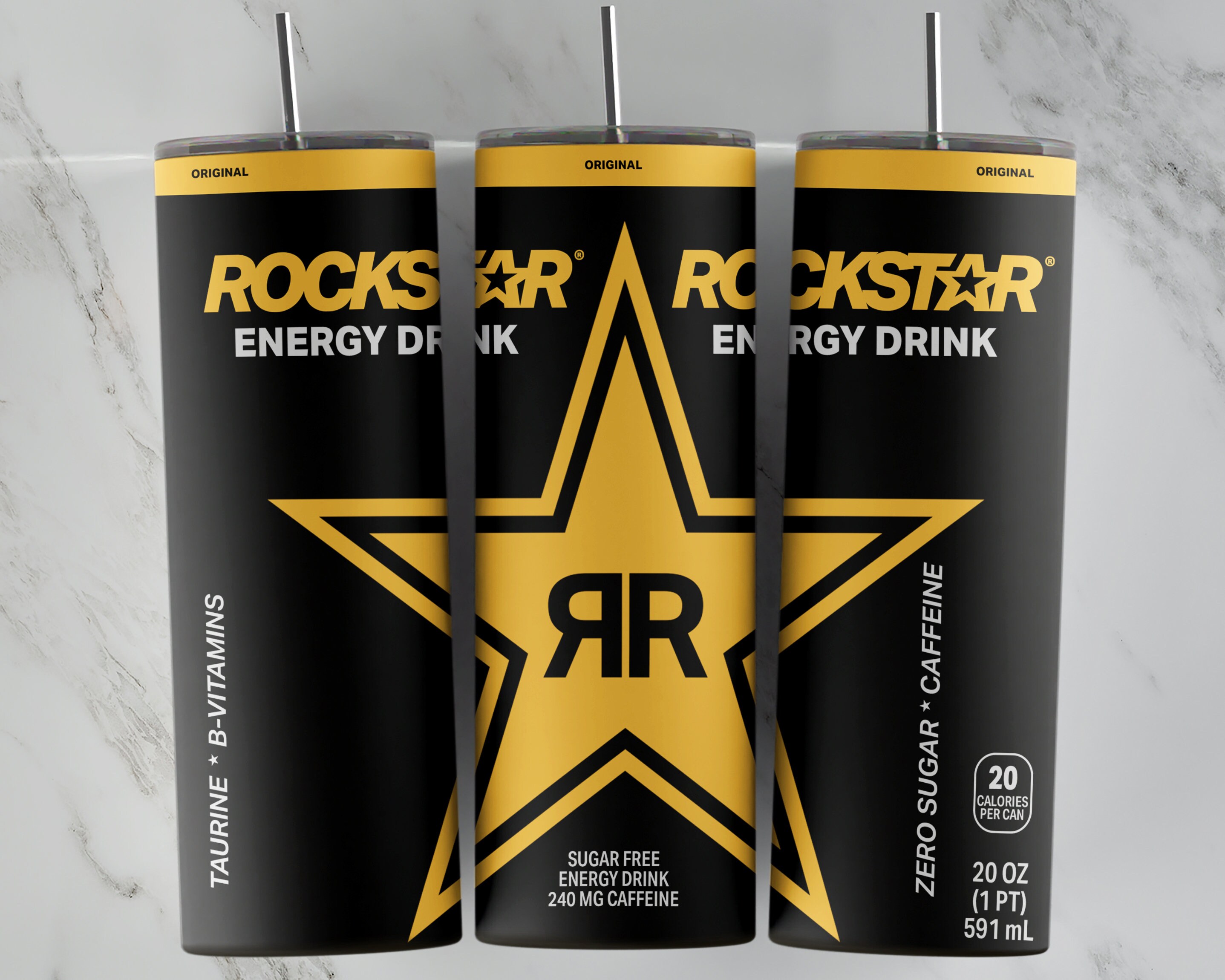 Rockstar Original Gold Tumbler Design | Sublimation Designs Downloads, Digital download, 20oz tumbler, Digital file, tumbler wrap