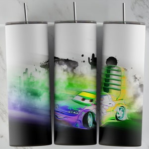 Coches Tumbler Design / Sublimation Designs Descargas, Descarga digital, 20 oz tumbler sublimaciones, Archivo digital, envoltura de vaso