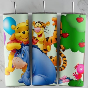 Winnie The Pooh Tumbler Design | Sublimation Designs Downloads, Digital download, 20 oz tumbler sublimations, Digital file, tumbler wrap