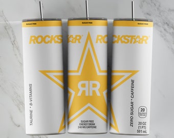 Rockstar Original White Tumbler Design | Sublimation Designs Downloads, Digital download, 20oz tumbler, Digital file, tumbler wrap