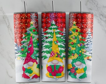 Christmas Gnome Tumbler Design | Sublimation Designs Downloads, Digital download, 20 oz tumbler sublimations, Digital file, tumbler wrap