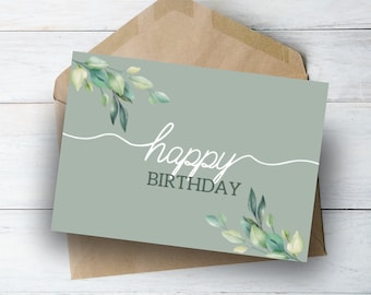 Printable Birthday Card for Loved One's Birthday, Greeting Card for Someone Special, Digital Download