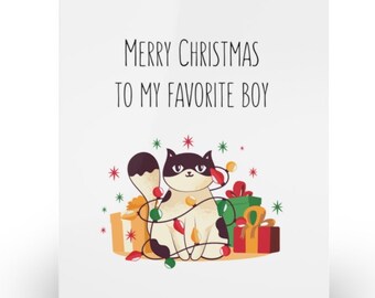Funny Cat Christmas Card *Digital Download*
